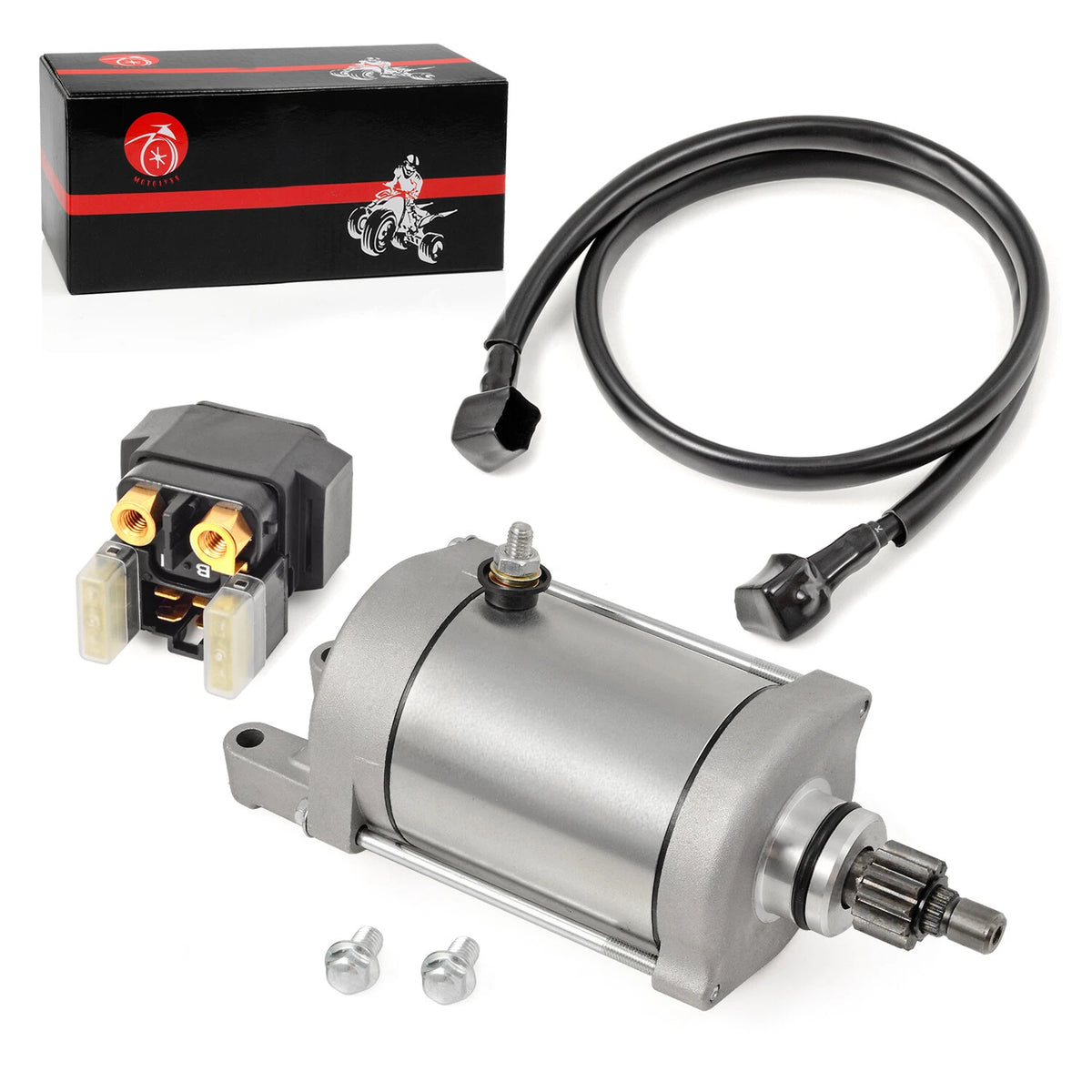 2 x Starter Motor & Relay for Yamaha Raptor 660 YFM660 (2001–2005)