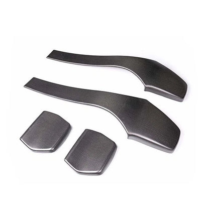 4pcs Real Carbon Fiber Seat Back Headrest Cover Trim For F80 M3 F82 F83 M4