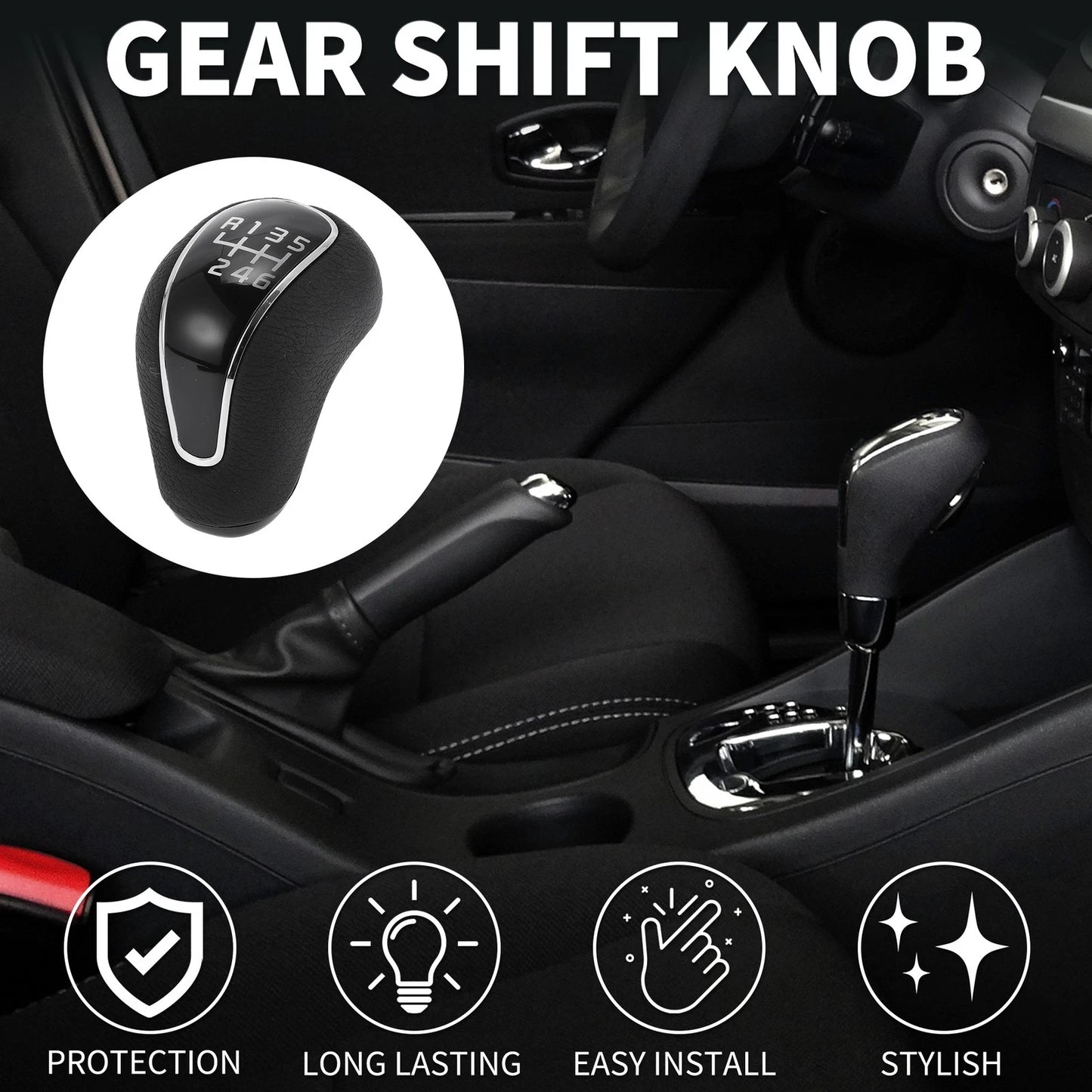 6 Speed Manual Gear Shifter Knob for Kia Forte Cerato K3 (2012-2016)