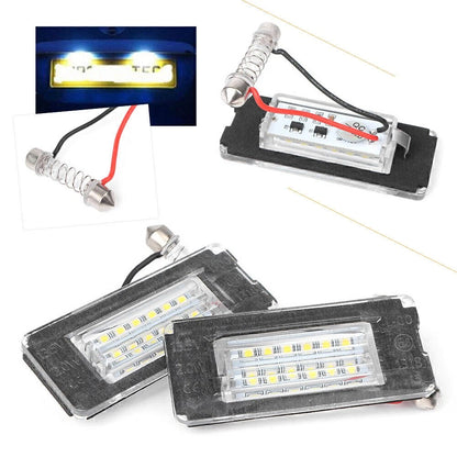 2 x 18SMD LED License Plate Lights for MINI Cooper R56 R57 R58 R59 (2006-2013)