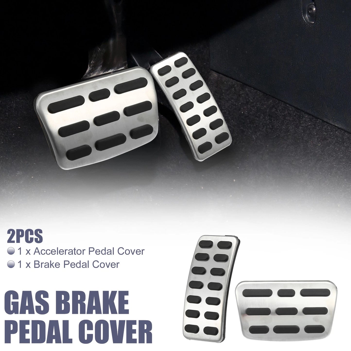 2 x Accelerator & Brake Pedal Covers for Hyundai