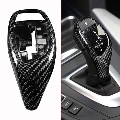 Real Carbon Fiber Gear Shift Knob Kit fit For BMW F20 F22 F30 F32 F10 M Sport