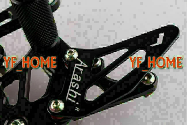 Rear Set Footpegs for Aprilia RSV4 2009-2011 - Black Motorcycle Accessories