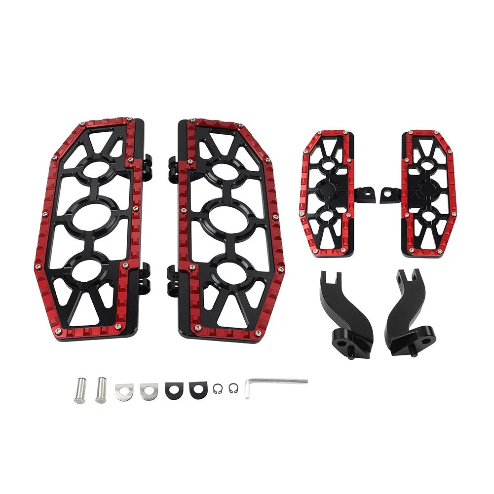 Front Floorboard & Rear Foot Pegs with Mounts for Harley Touring (93-23)