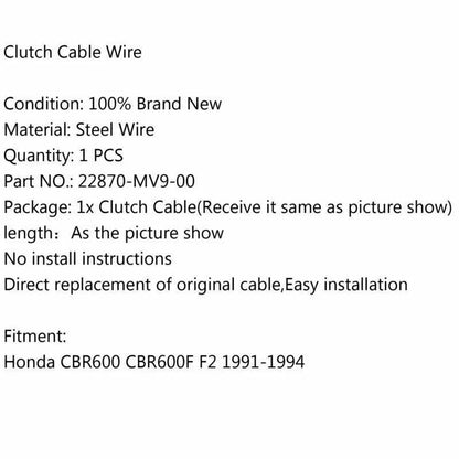 Clutch Cable for Honda CBR600 CBR600F F2 (1991-1994)