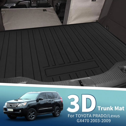 Cargo Liner Rear Boot Mat for Toyota Land Cruiser Prado (2003-2009) 1 x TPE
