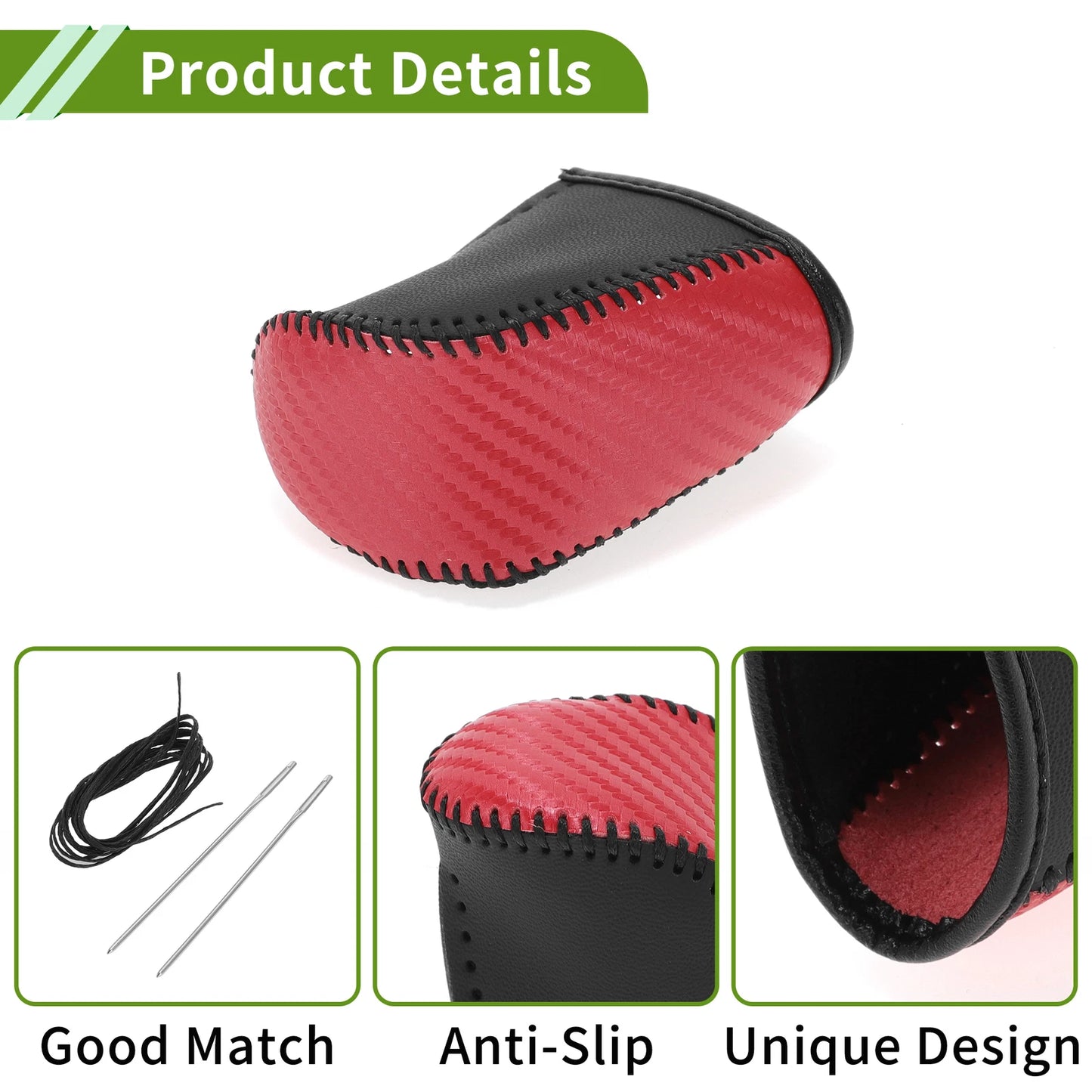Dodge Journey Gear Shift Knob Cover 2011-2020 Red Carbon Fiber