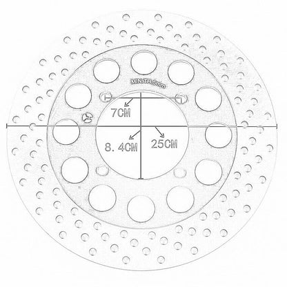 Rear Brake Disc for Suzuki GSX750 GSF250 GSF400 Bandit (1991-2006)