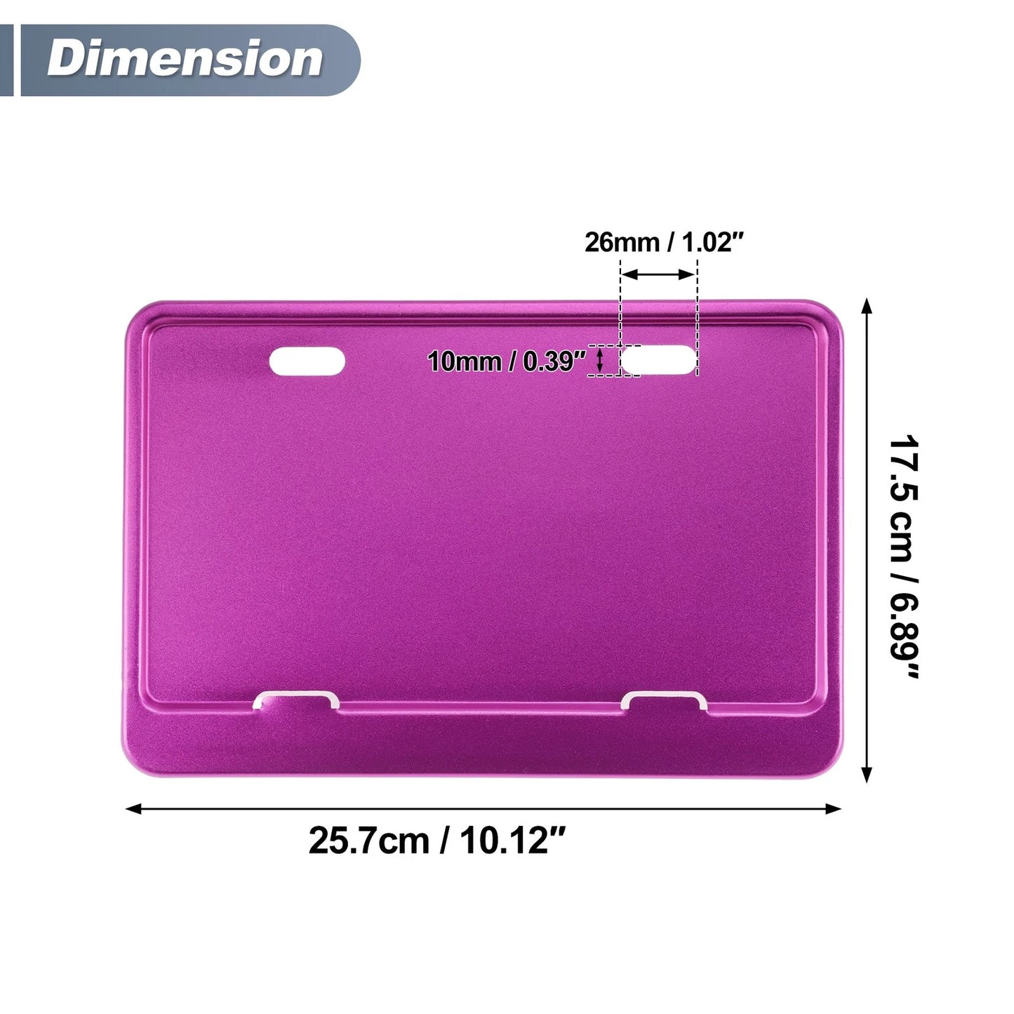Plate Holder Bracket 26x10 mm Hole for Motorcycle