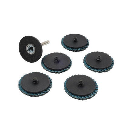 50mm R Type Roloc Flap Sanding Discs for Various Grinds - 40/60/80/120 Grit