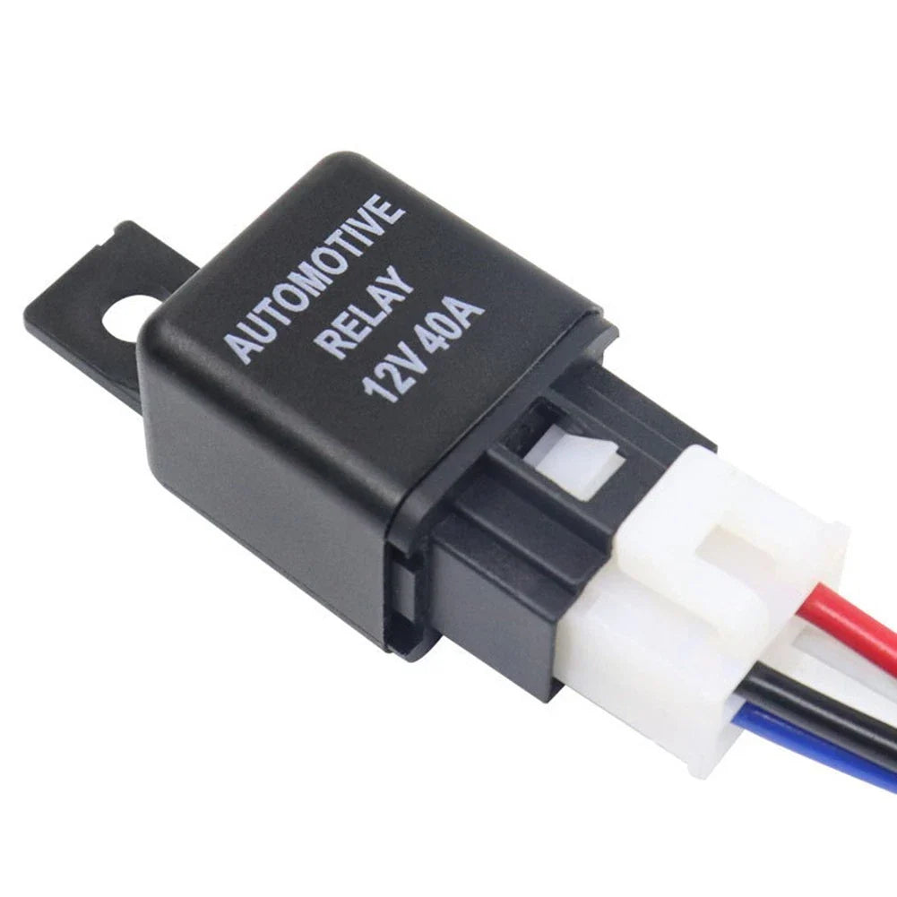 4 Pin SPST Relay with Cable for Automotive/Boat/Bike 12V 40A
