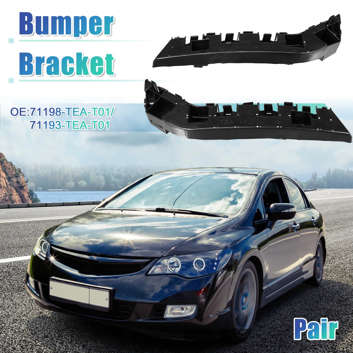 Front Bumper Bracket  for Honda Civic (2017-2021)