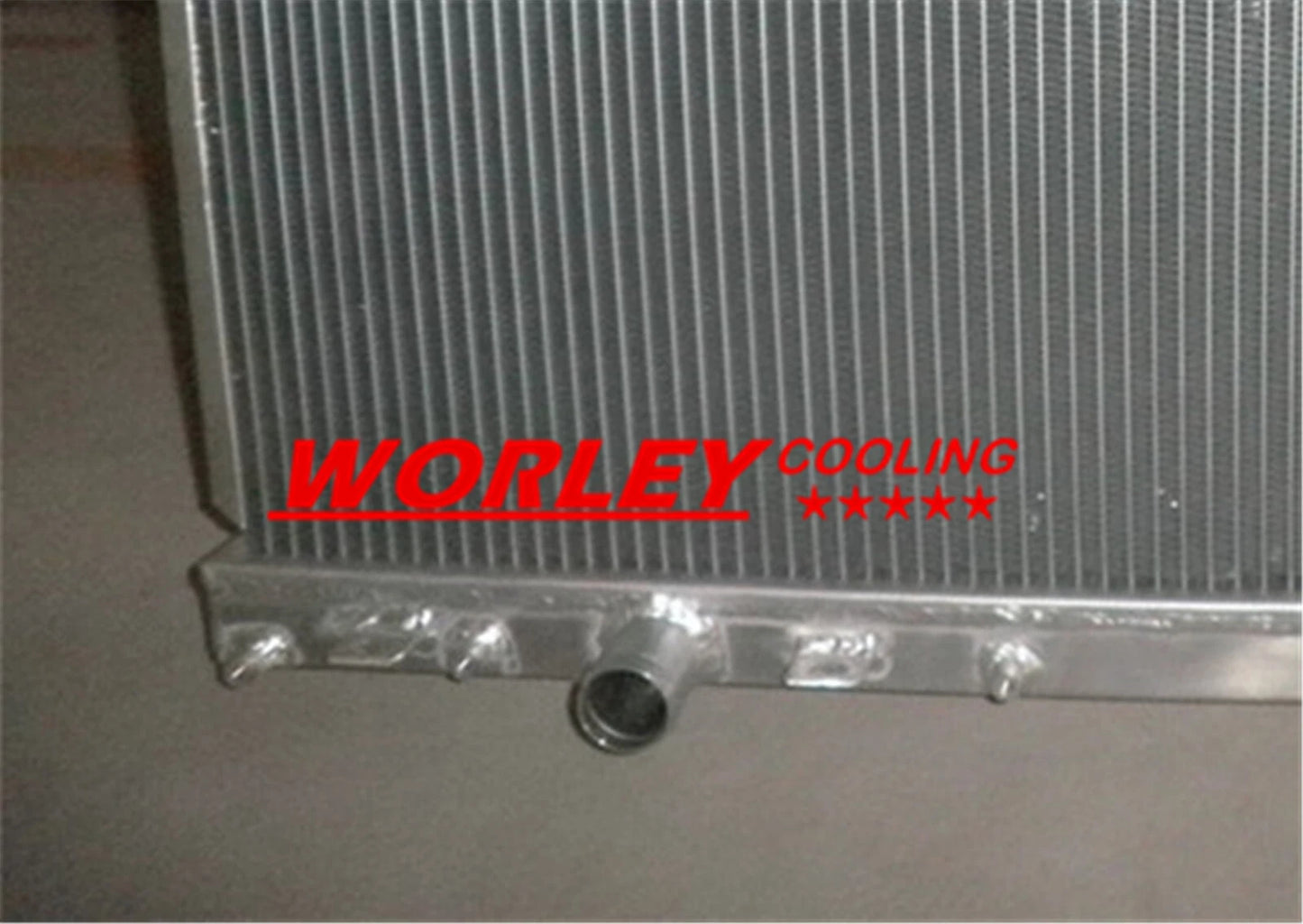 2 x core aluminum radiator for Mitsubishi EVO 7 8 9 2.0 MT (2001-2007)