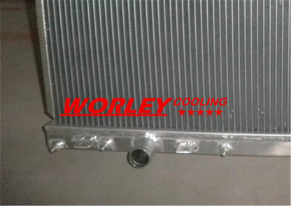 2 x core aluminum radiator for Mitsubishi EVO 7 8 9 2.0 MT (2001-2007)
