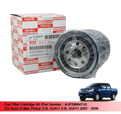 Fuel Filter Cartridge Kit for Isuzu Dmax 4JA1 4JH1 (2003-2006)