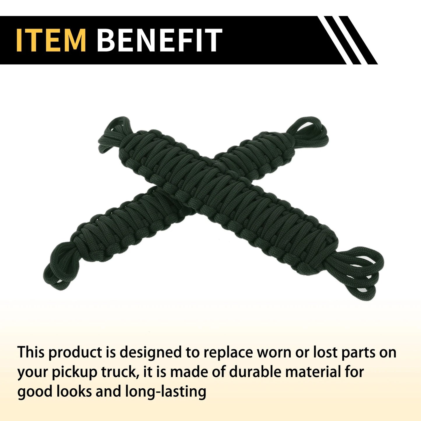 2 x Door Limiting Straps for Jeep Wrangler TJ JK JKU (2007-2018) Brown