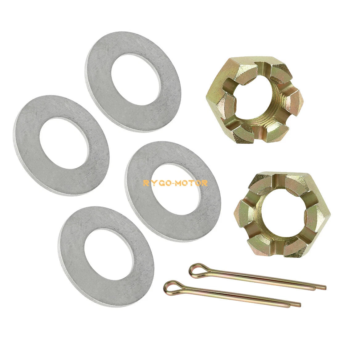 Front Axle Nuts Washer Kit for Polaris Sportsman 550 850 1000 Scrambler