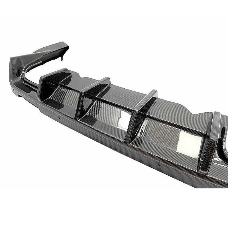 Real Carbon Fiber Rear Bumper Diffuser Cover For Dodge Challenger 2013-2023