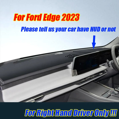 RHD Leather Dashboard Cover Dash Protector Pad Mat for Ford Edge (2023–2023)