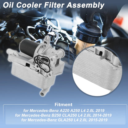 Engine Oil Filter Housing for Mercedes-Benz A220 A250 L4 2.0L (2019-2023)