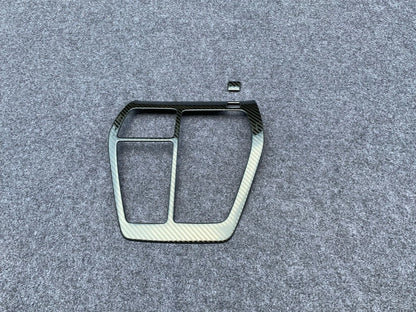 Carbon Fiber Gear Shift Cover for 2019-2023 Toyota RAV4 - Stainless Steel