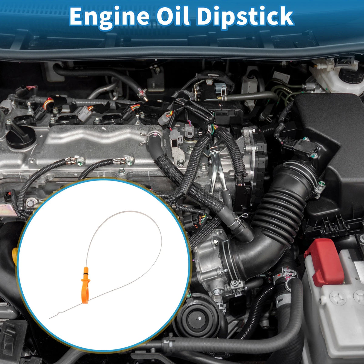 Engine Oil Dipstick No.DG1Z6750AB for Ford Edge, Explorer (2012-2019)
