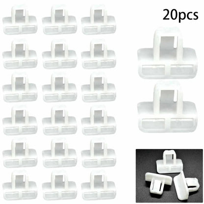 20 pcs Front Bumper Cover Clip Retainer for Vehicle White