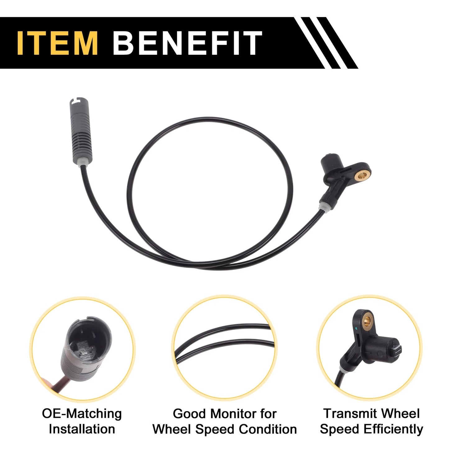 ABS Wheel Speed Sensor for BMW E36 (1990-1999) 1 x Left/Right Rear