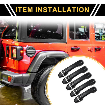 Set of 2 Door Tailgate Handle Covers for Jeep Wrangler JL (2018-2023)