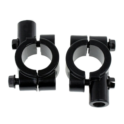 22MM M8 Handlebar Mirror Mount Holder Clamp for Motorcycle Black
