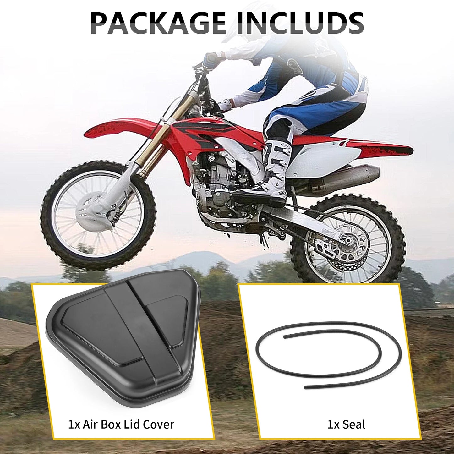 Air Box Lid Cover for Honda XR80R/XR100R/CRF80F/CRF100F (1985-2013) with Seal