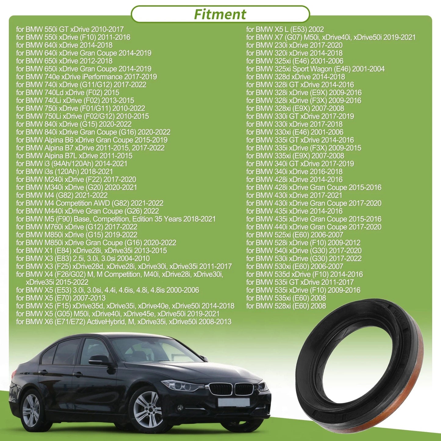 Drive Axle Shaft Oil Seal for BMW