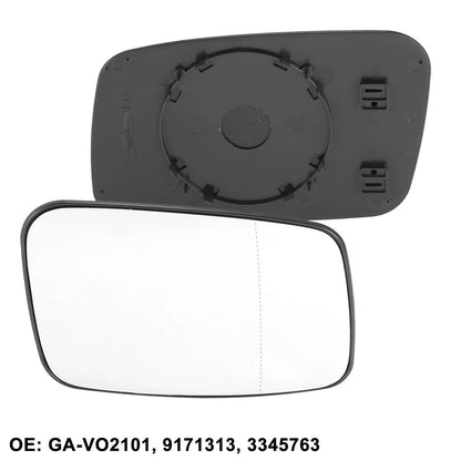 Right Passenger Side Mirror Glass for Volvo S40 V40 (2000-2004)