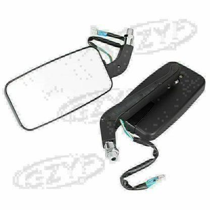 8mm/10mm Moto Left & Right Rear View Mirrors with LED Signal Light