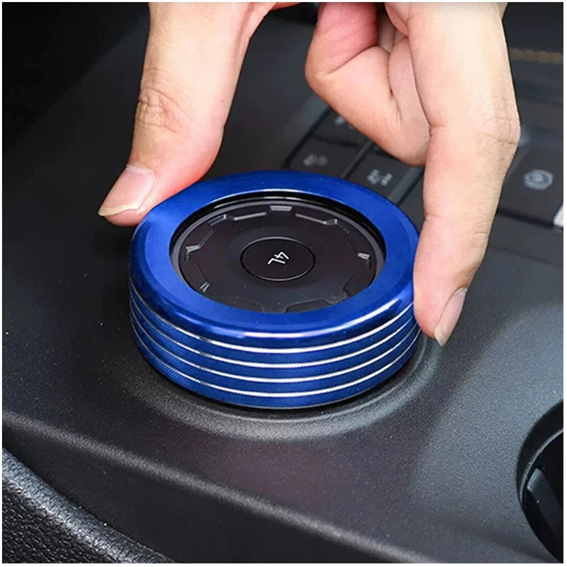 Blue DRIVE MODE Knob Cover Trim Ring for Ford Ranger Raptor (2019-2023)