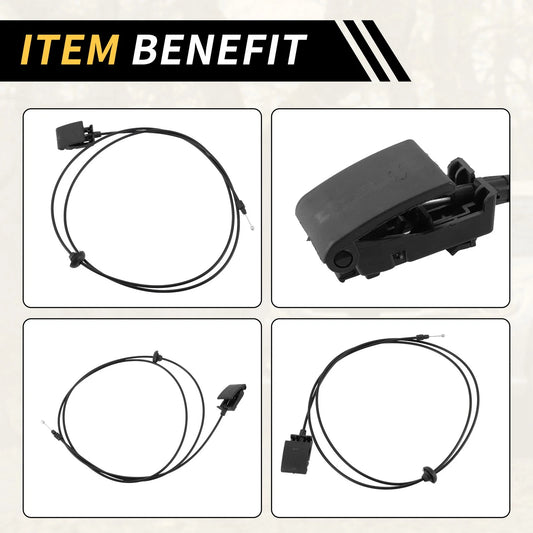1pc Hood Latch Release Cable for Dodge Ram 1500 2500 3500 (2009-2018)