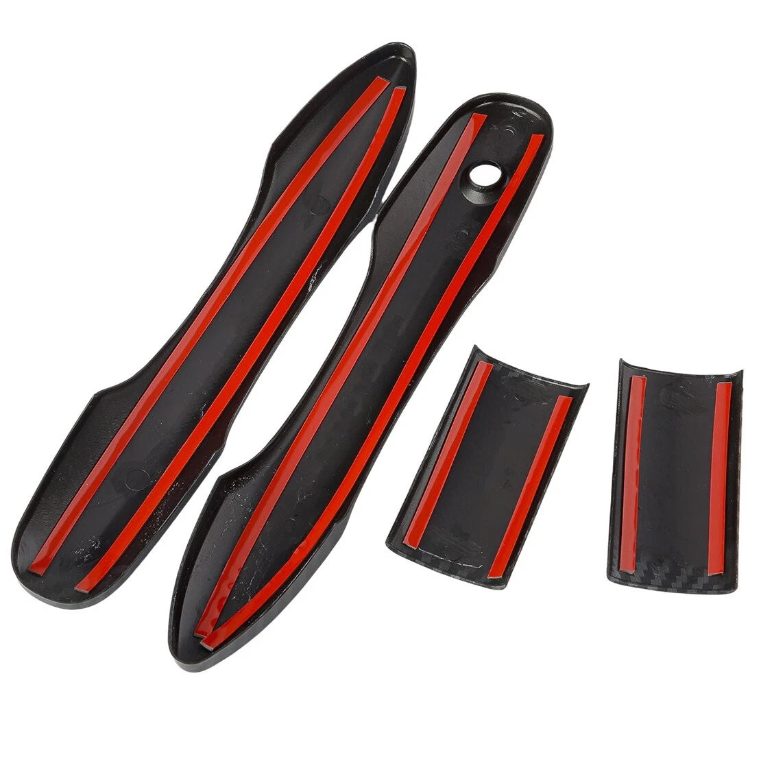ABS Carbon Fiber Door Handle Cover Trim for Toyota Hiace (2019-2024)