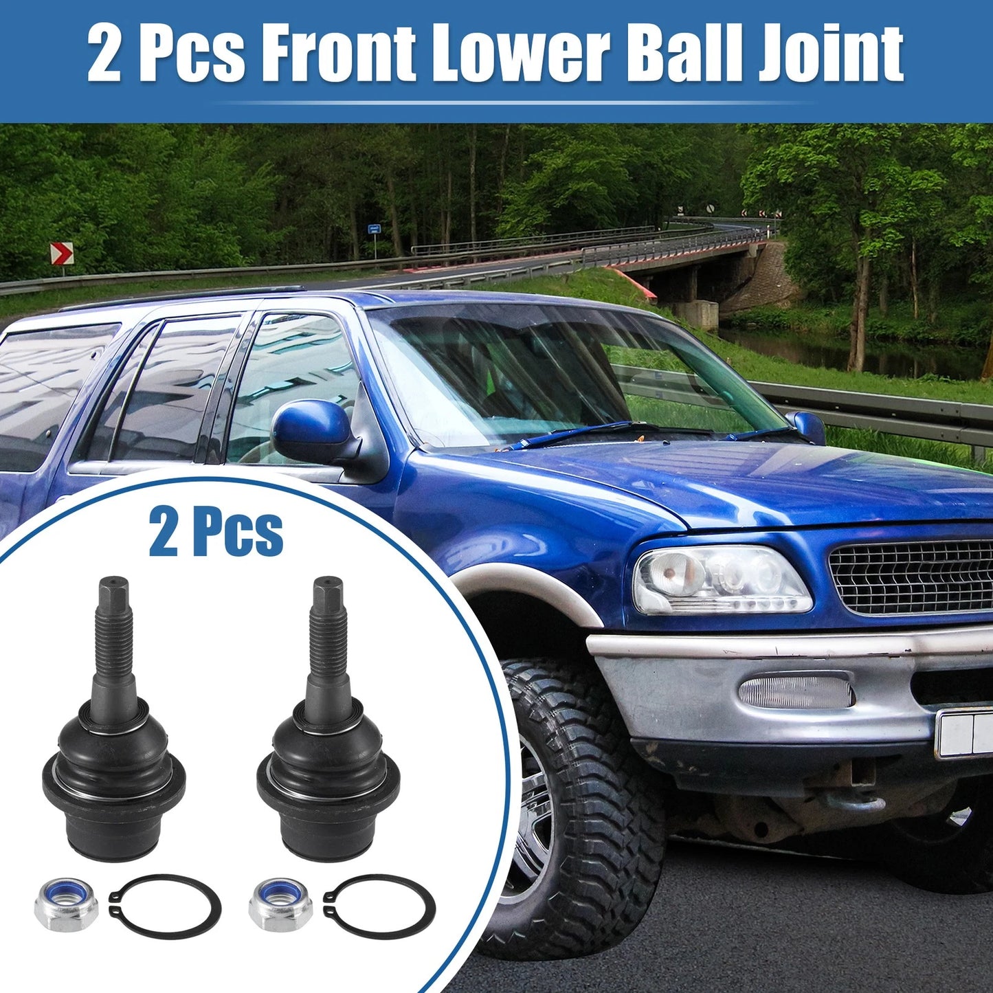 Front Lower Ball Joints for Ford Expedition (2007-2017) Black