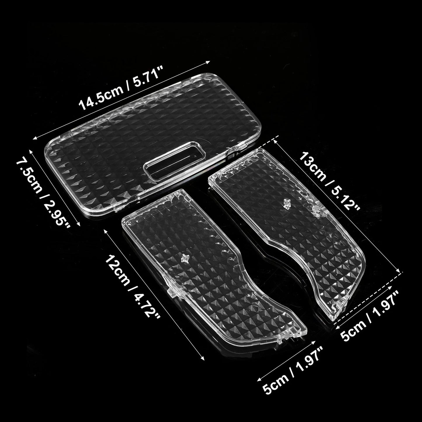 1 Set Interior Dome Light Lens Covers for Toyota Prius E G L S 1.8L (2010–2015)