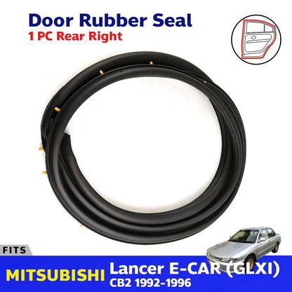 Door Rubber Weatherstrip Rear RH Fits Mitsubishi Lancer E-CAR CB2 Sedan 1992-96