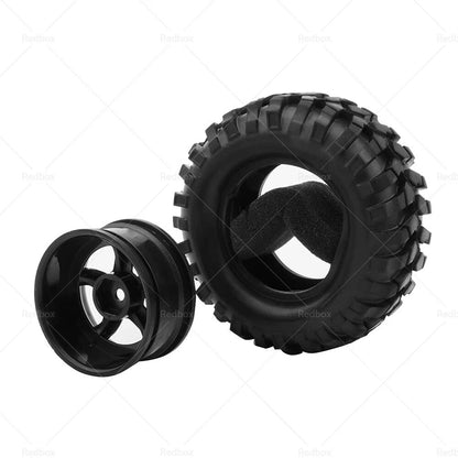 12mm Hex Wheels Rims Tires for 1/10 Off-Road RC Rock Buggy Truck