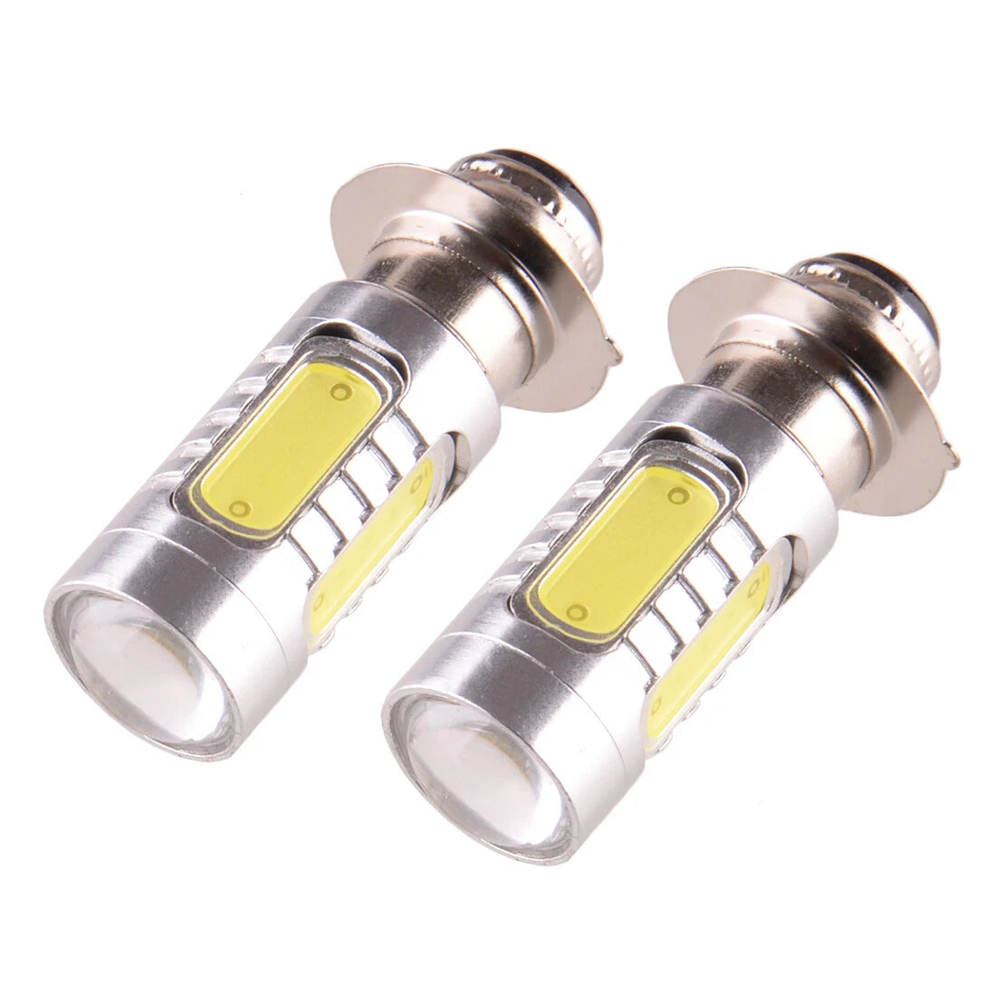 H6M 6000K 7.5W White LED Headlight Bulbs for Honda Suzuki Kawasaki