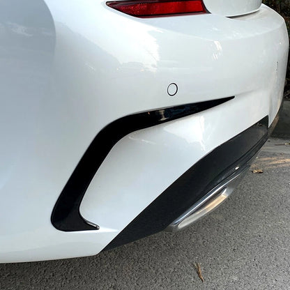 Rear Bumper Side Spoiler Trim Canards for BMW 3 Series G20 (2019-2021)