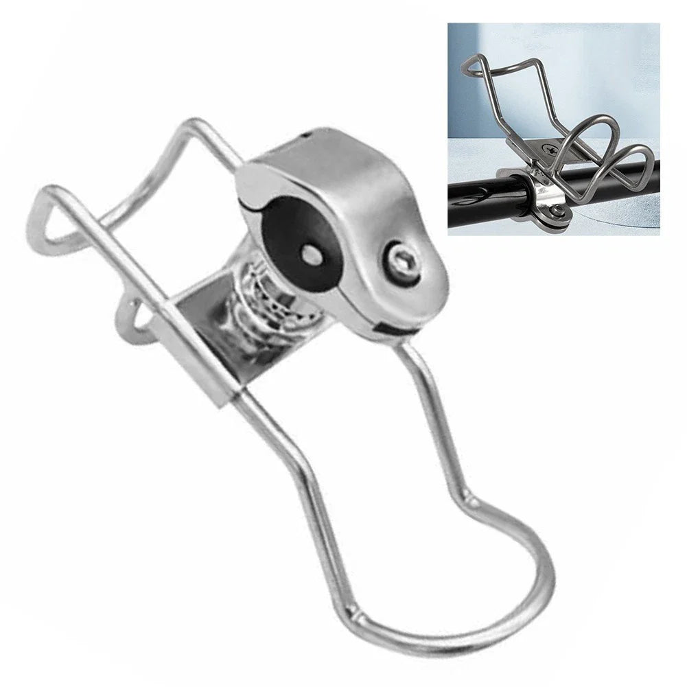316 Stainless Steel Adjustable Rod Holder for Boats, 25mm/32mm Clamp Tubes