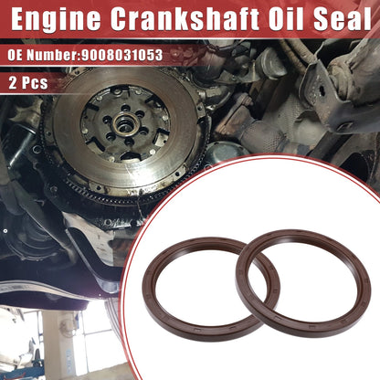 2pcs Engine Crankshaft Oil Seal for Toyota Camry Avalon (1998–2016)