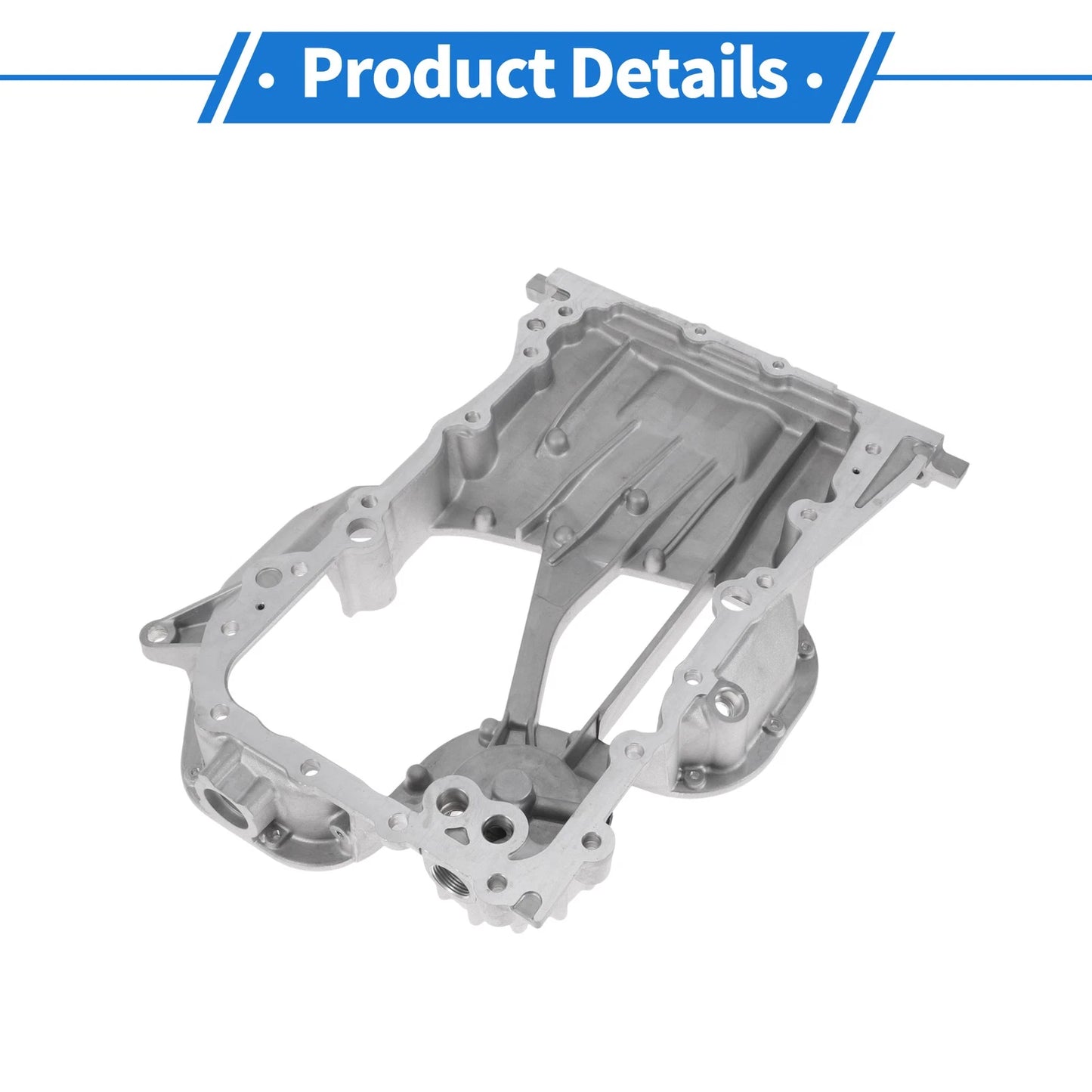 Engine Oil Pan for Toyota Camry (2005-2012) - Aluminum Silver Tone