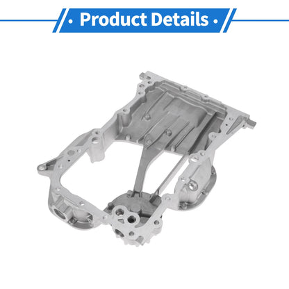 Engine Oil Pan for Toyota Camry (2005-2012) - Aluminum Silver Tone
