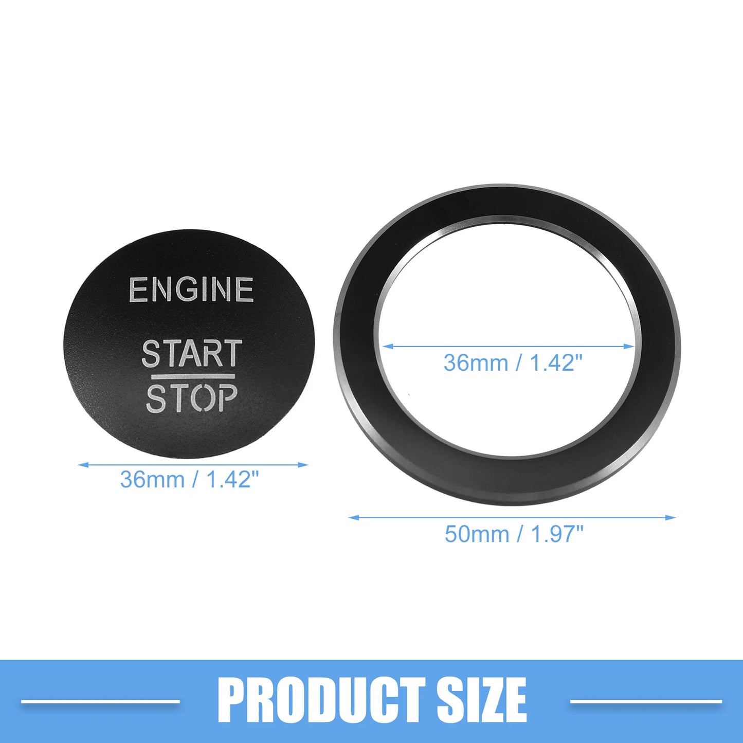 Engine Start Stop Button Cover for Mercedes-Benz B C GLC GLA CLA (2015-2023)