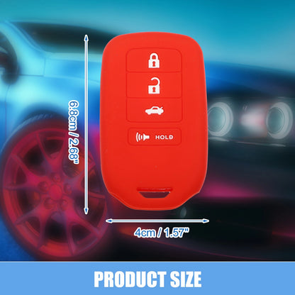 Smart Key Fob Cover  for Honda Accord EX EXL EX-L (2013-2018) Black Red