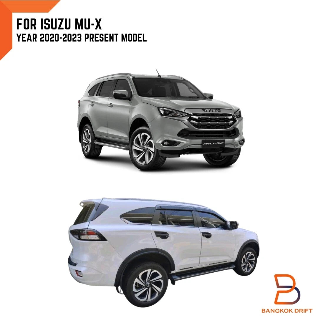 Matte Black Door Handle Bowl Insert Cover Trim for Isuzu MU-X SUV (2021-2023)